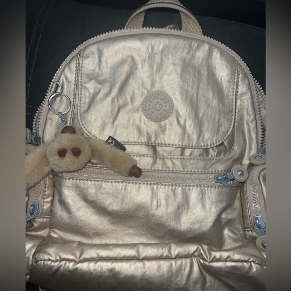 Kipling Bags Gold Mini Kipling Backpack Poshmark